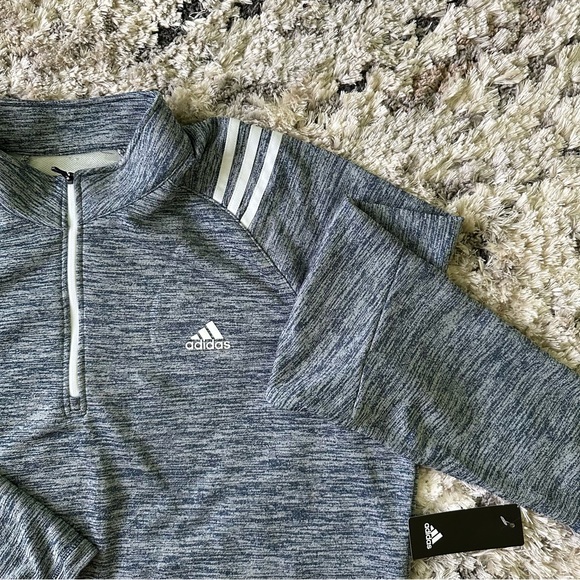 NWT Adidas Golf Shirt Blue Long Sleeve Size XL - Picture 8 of 8